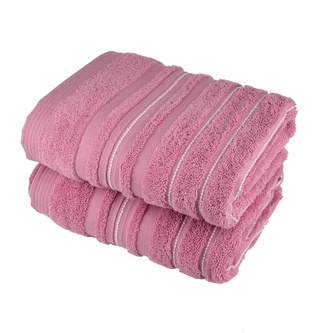 Ručník STRIPES růžový 50x90 cm