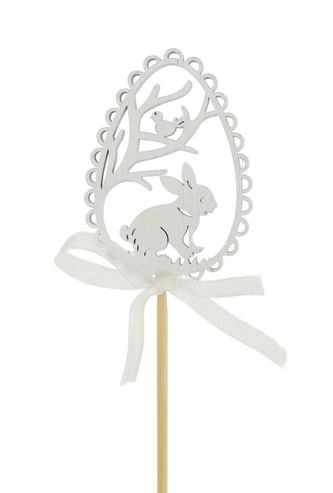 Vajíčko perforované se zajíčkem zápich 6x4,5/35 cm