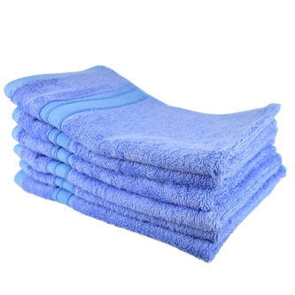 Sada bambusových ručníků na ruce 6 ks 30x50, modré