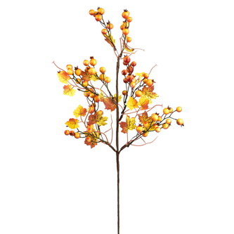 Větvička podzimní se šípky 60 cm