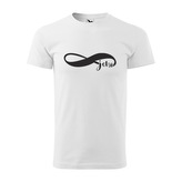 Tričko s potiskem Navždy jeho: bílé 5XL