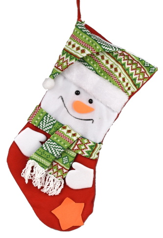 Punčocha se sněhulákem 46 cm