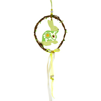 Věneček se zajíčkem na zavěšení 30 cm