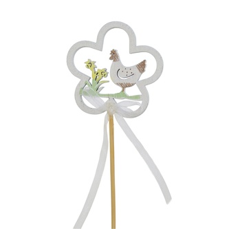 Slepička v kytičce zápich 6x6/34 cm