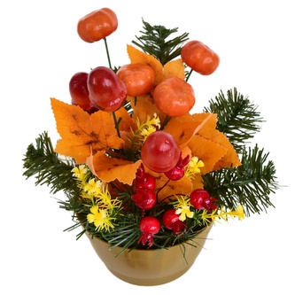 Podzimní miska se žaludy a dýněmi 24x20 cm