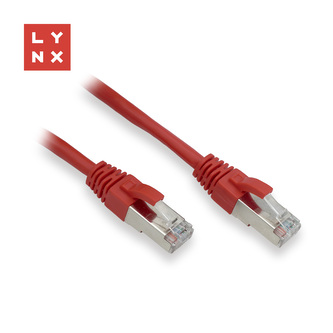 LYNX FTP patch kabel Cat5e PVC, CCA, 2m, červený
