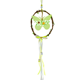 Věneček se motýlkem na zavěšení 30 cm