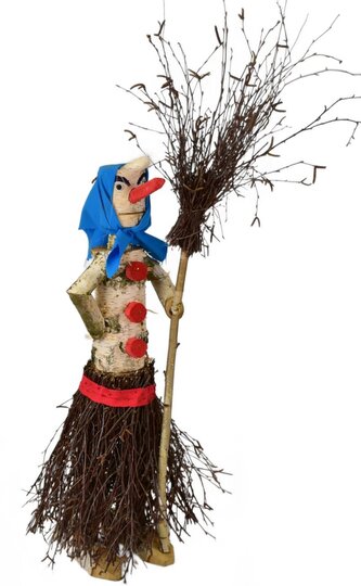 Čarodějnice z břízy modrá 65x30 cm