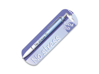 Nekupto Duhová propiska s potiskem No stress