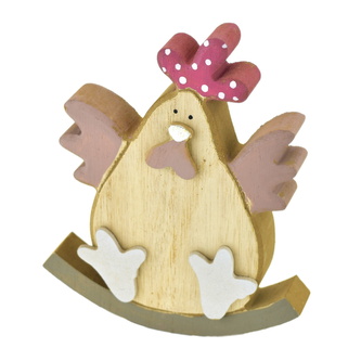 Slepička na houpačce, fialová 15 cm