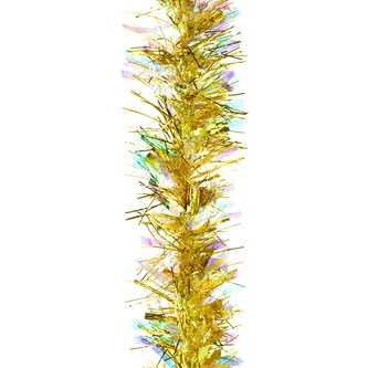 Vánoční řetěz s duhovým efektem zlatý