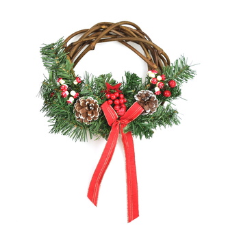 Věnec proutěný s mašlí Ø23 cm