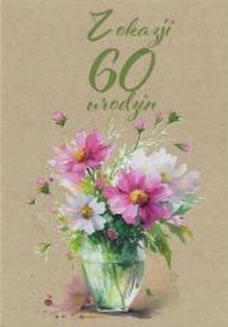 Kartka okolicznościowa Urodziny 60