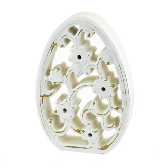 Vajíčko perforované, bílé, 12,5cm