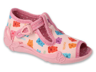 213P144 20 - dívčí bačkorky Befado, medvídci 213P144_20