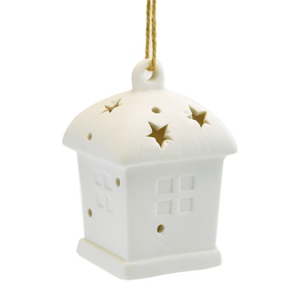 Lucernička keramická s LED osvětlením 10x6 cm