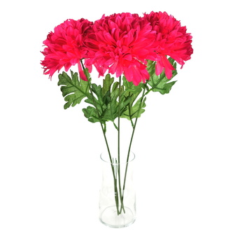 Chryzantéma bordó  Ø17cm/65 cm - 3 ks