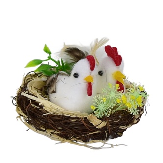 Slepička s kohoutkem v hnizdečku 7x9 cm