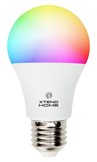 Xtend Home smart LED žárovka, E27, RGB+W, 11W, 1050lm, barevná, stmívatelná, WiFi, Tuya