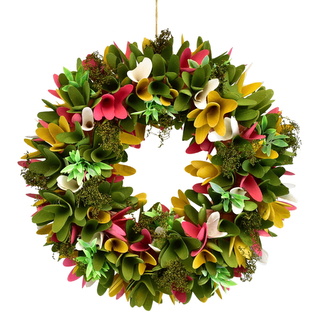 Jarní věnec zdobený Ø30 cm