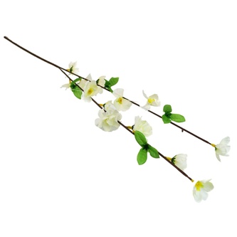 Jarní jabloňová větev bílá 80 cm