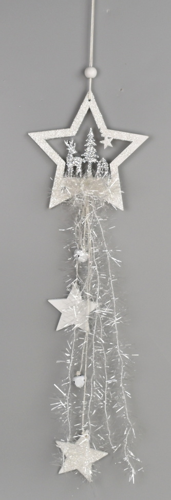 Dřevěná závěsná dekorace