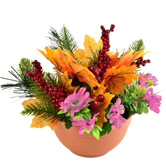 Podzimní miska s javorovými listy 20x25 cm