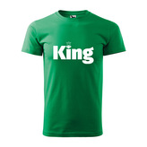 Tričko s potiskem King: zelené L