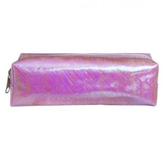 Piórnik saszetka różowy hologram
