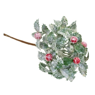 Vývazek zelený s jinovatkou 25 cm