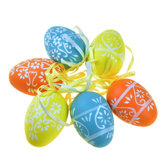 Velikonoční malovaná vajíčka střední 6 ks