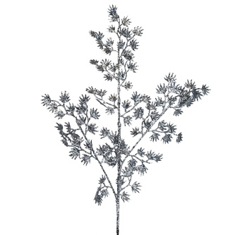 Větev třpytivá stříbrná 75 cm