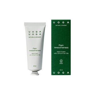 Uoga Uoga Hydratační krém na ruce Plain Awesomeness BIO (40 ml) - se svěží citrusovou vůní