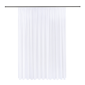 Dlouhá záclona z materiálu 7038 - bílá, 245 mm, 300 mm
