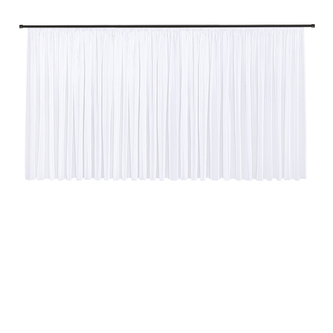 Efektní voál z recyklovaného materiálu - bílá, 150 mm, 600 mm