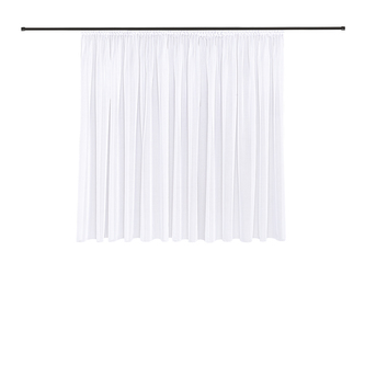 Záclona Alina, bílá, řasící páska - 175 mm, 300 mm