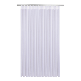 Záclona z materiálu 11084 s řasící páskou - bílá, 245 mm, 307 mm
