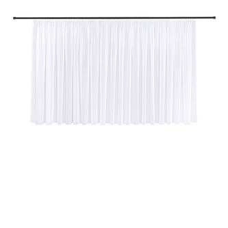Záclona Laura, bílá, řasící páska - 150 mm, 450 mm