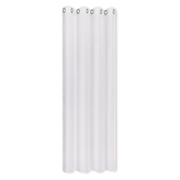 Závěs s kovovými očky, jednobarevný - bílá, 235 mm, 140 mm