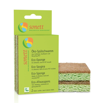 Sonett Houbička na nádobí (2 ks) - z recyklovaných pet, bavlny a sisalu