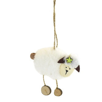 Ovečka plyšová závěsná 10 cm