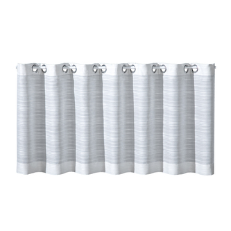 Kuchyňská záclonka, proužky - bílá, 50 mm, 140 mm