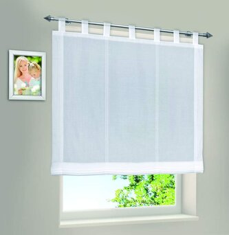 Rollo se smyčkami, artikl 11116 - bílá, 170 mm, 120 mm