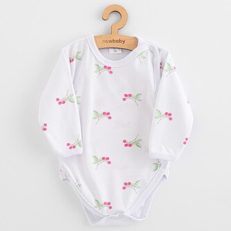 Kojenecké celorozepínací body New Baby Classic II raspberry 56 (0-3m)