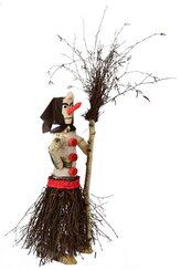 Čarodějnice z břízy hnědá 65x30 cm