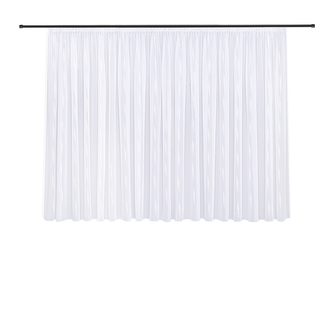 Záclona Vera, béžová, řasící páska - 175 mm, 450 mm