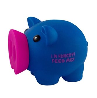 Skarbonka Świnka I'm Hungry! niebieska MAPED