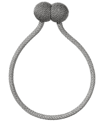 Ozdobný úvaz na závěsy - šedá