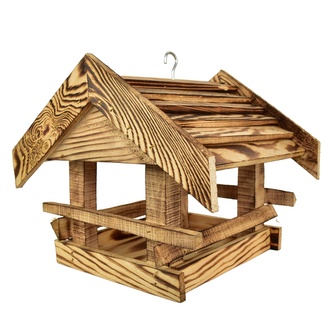 Krmítko pro ptáčky opalované 25x26,5x30 cm