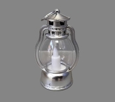 Lucerna stříbrná malá LED